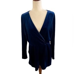Lulus Velvet Faux Wrap Front Romper